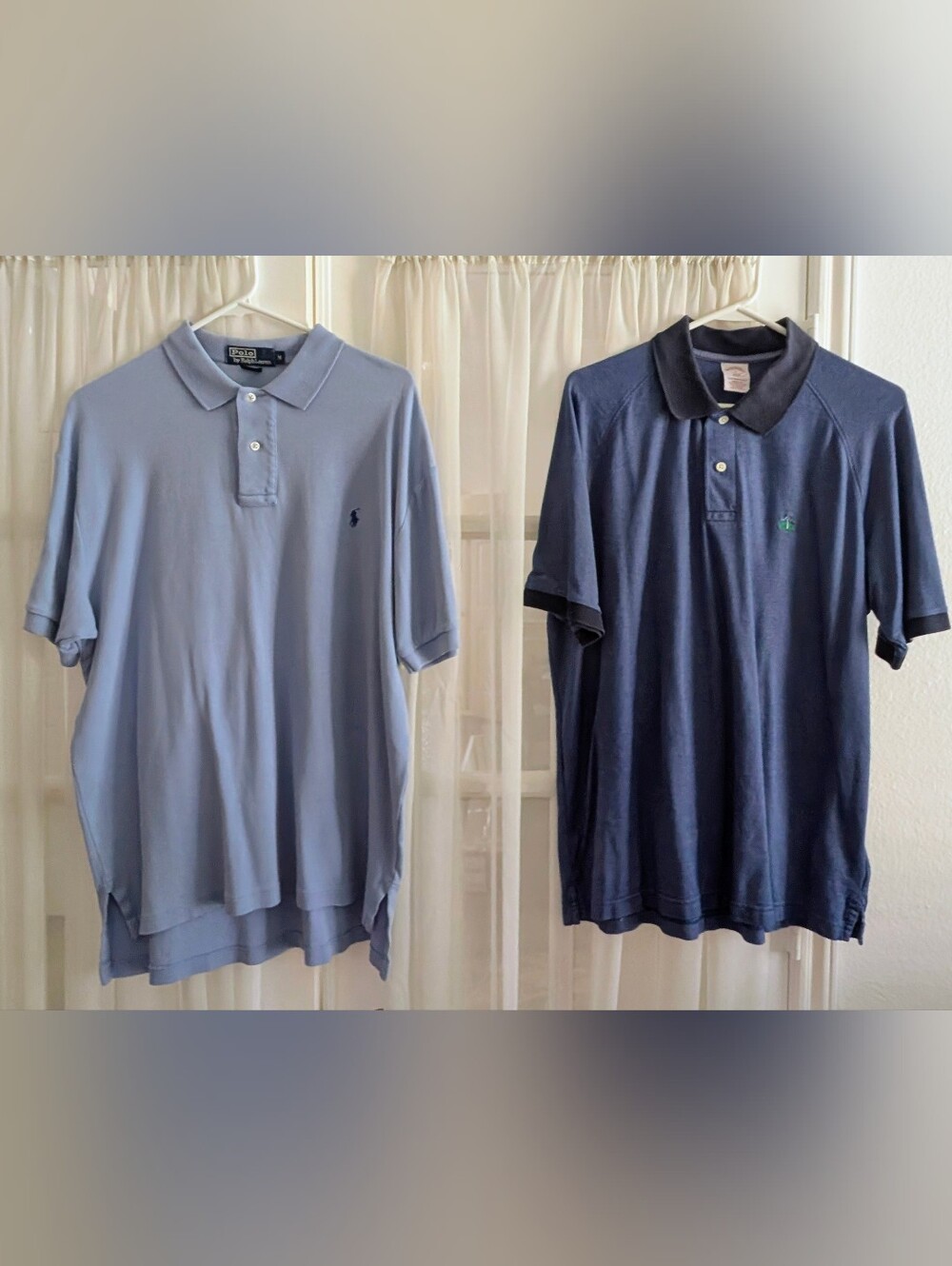 Brooks Brothers Navy & Men’s Polo Ralph Lauren Light Blue Shirt, 2 Shirts
